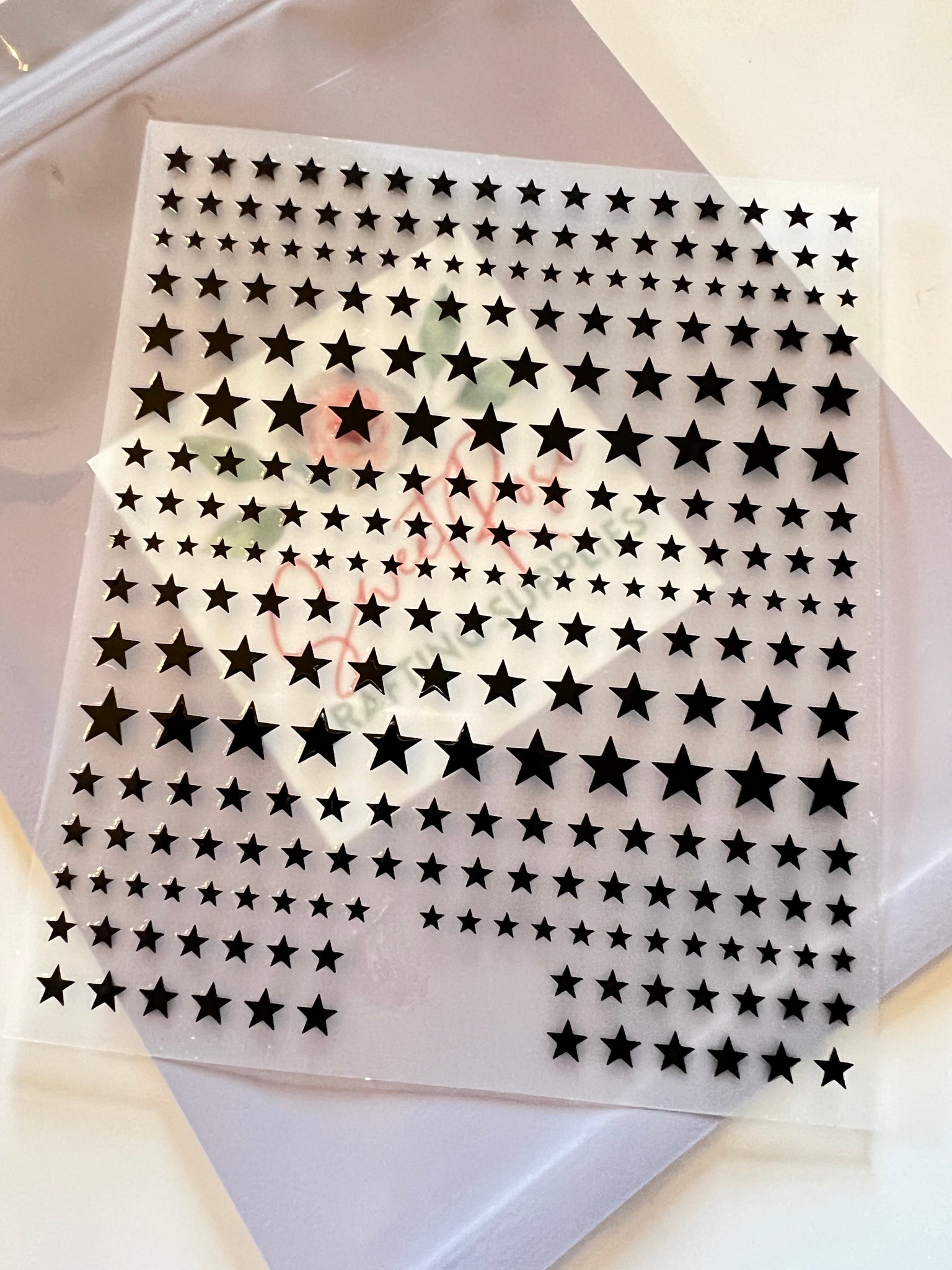 Black star nail Art Stickers