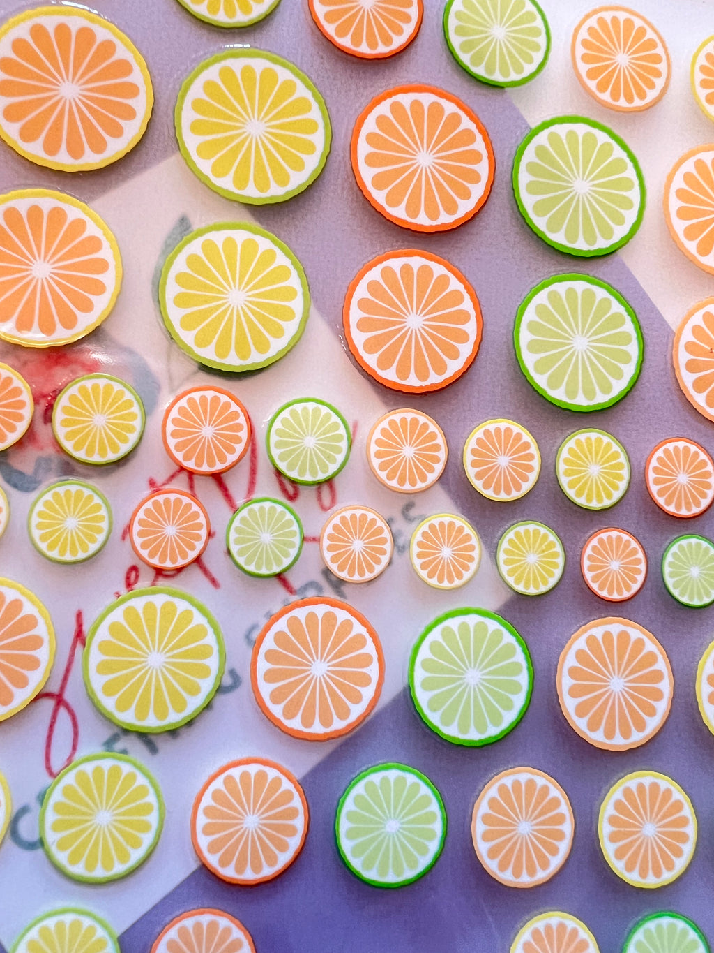 Citrus Nail Art Stickers