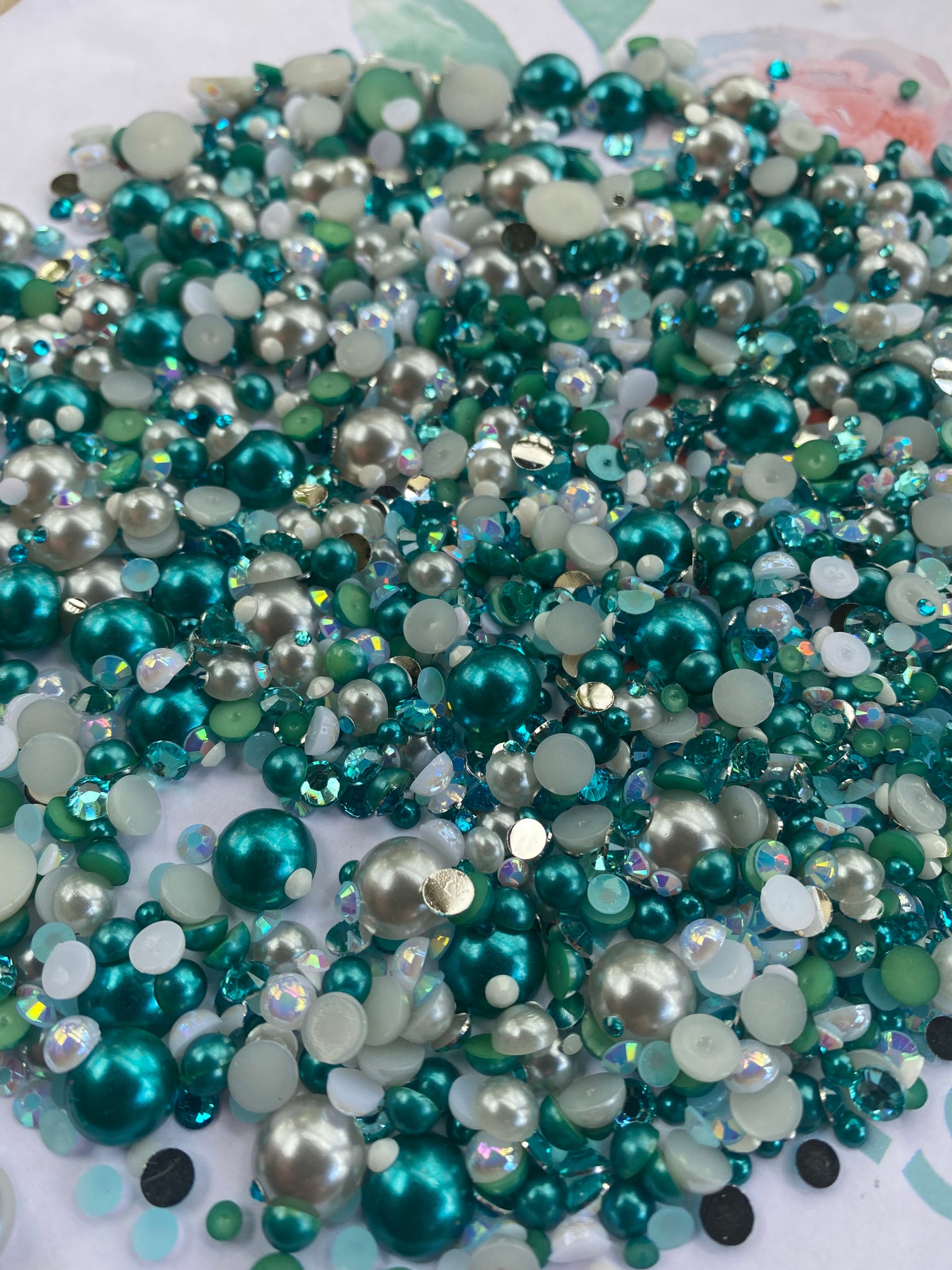 Totally Teal Pearl Mix