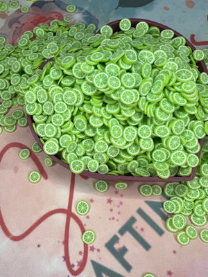 Lime slice Polymer Clay
