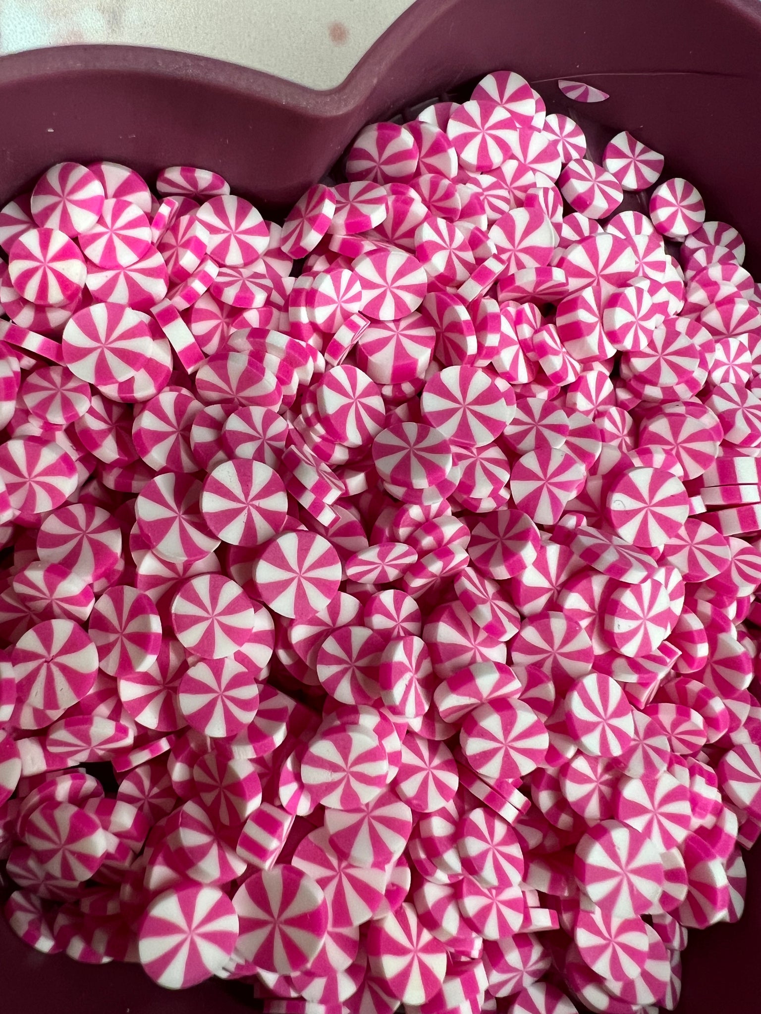 Pink Pinwheel Polymer Clay