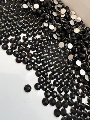 Divas Rhinestones Black AB Pearls