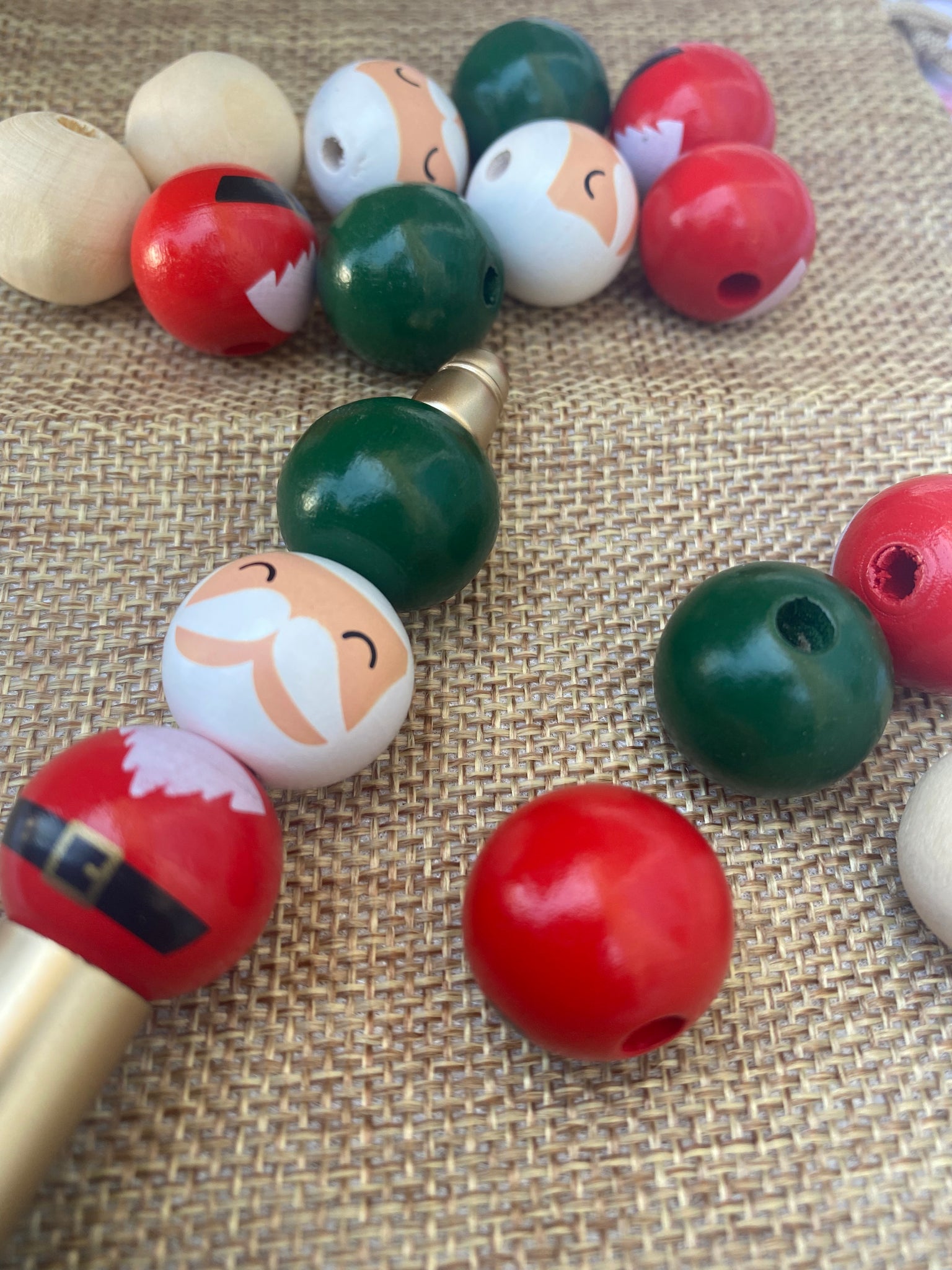Santa Kit Wood Beads
