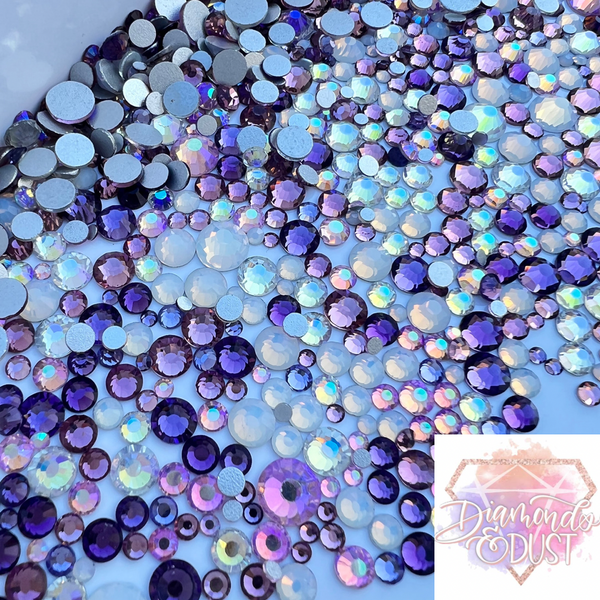 Genie Crystal Purple Velvet ss16 Flatback Rhinestones, 2880 pcs Non Hotfix  Glass Rhinestones for DIY Crafts, Tumbler Cup, Shoes, Wedding Decoration