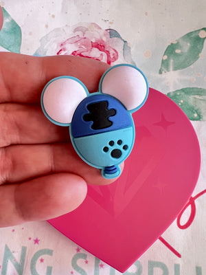 Paw/blue mouse balloon charm