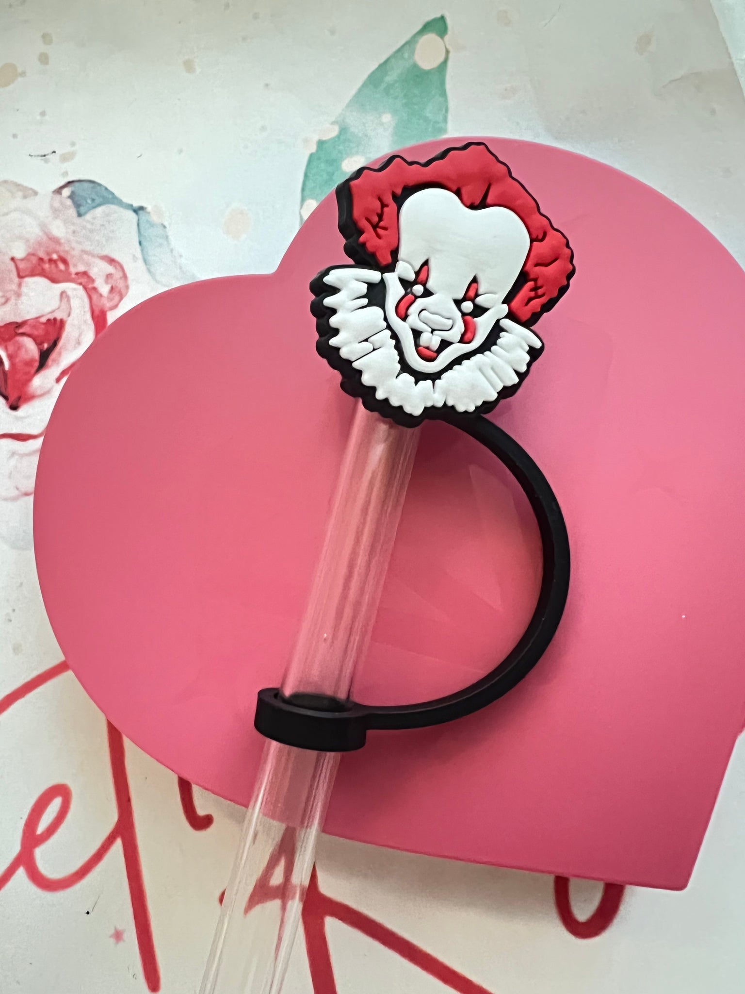 Pennywise straw charm