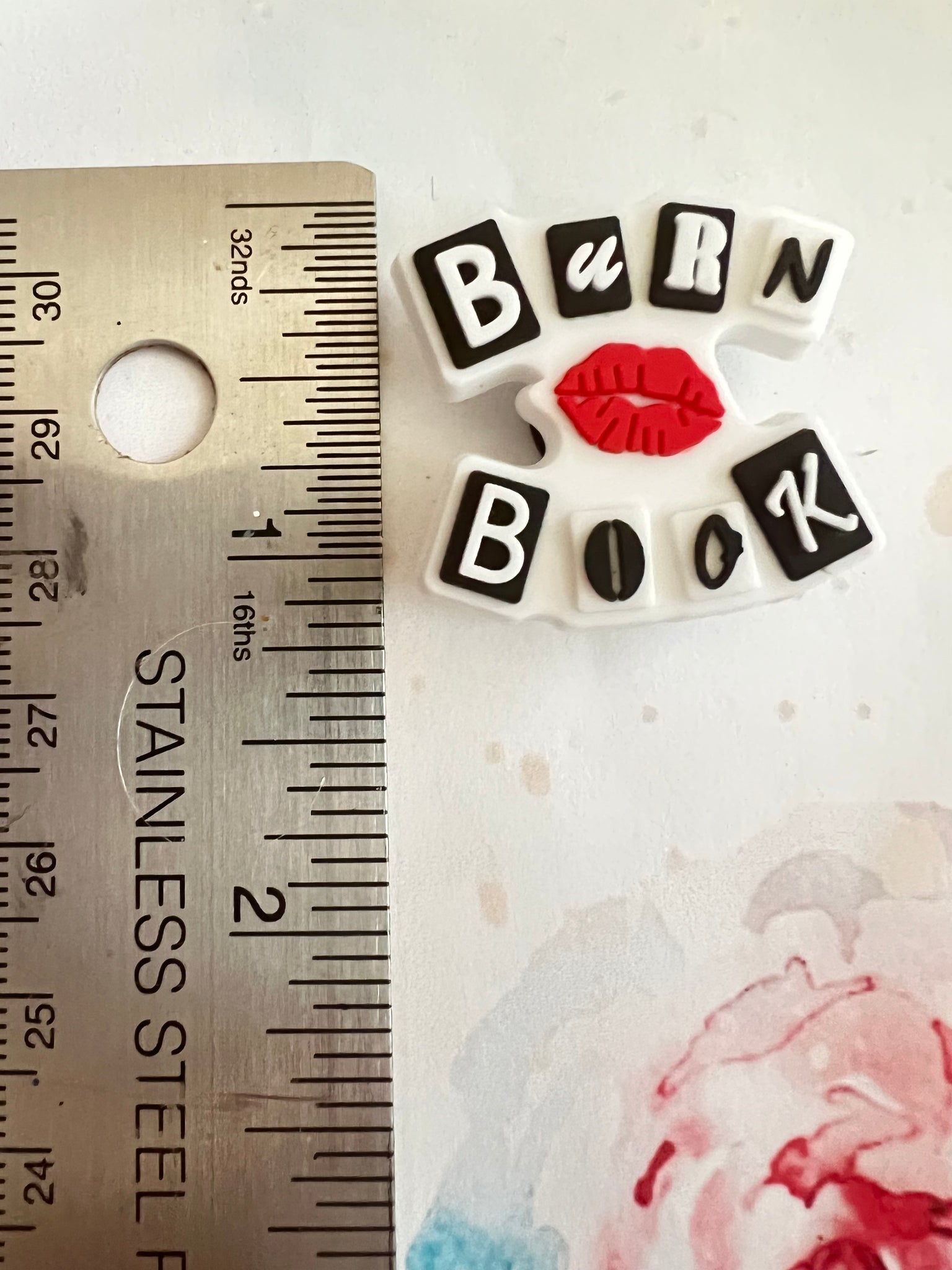 Burn Book logo Charm – Sweet Rose Crafting Supplies